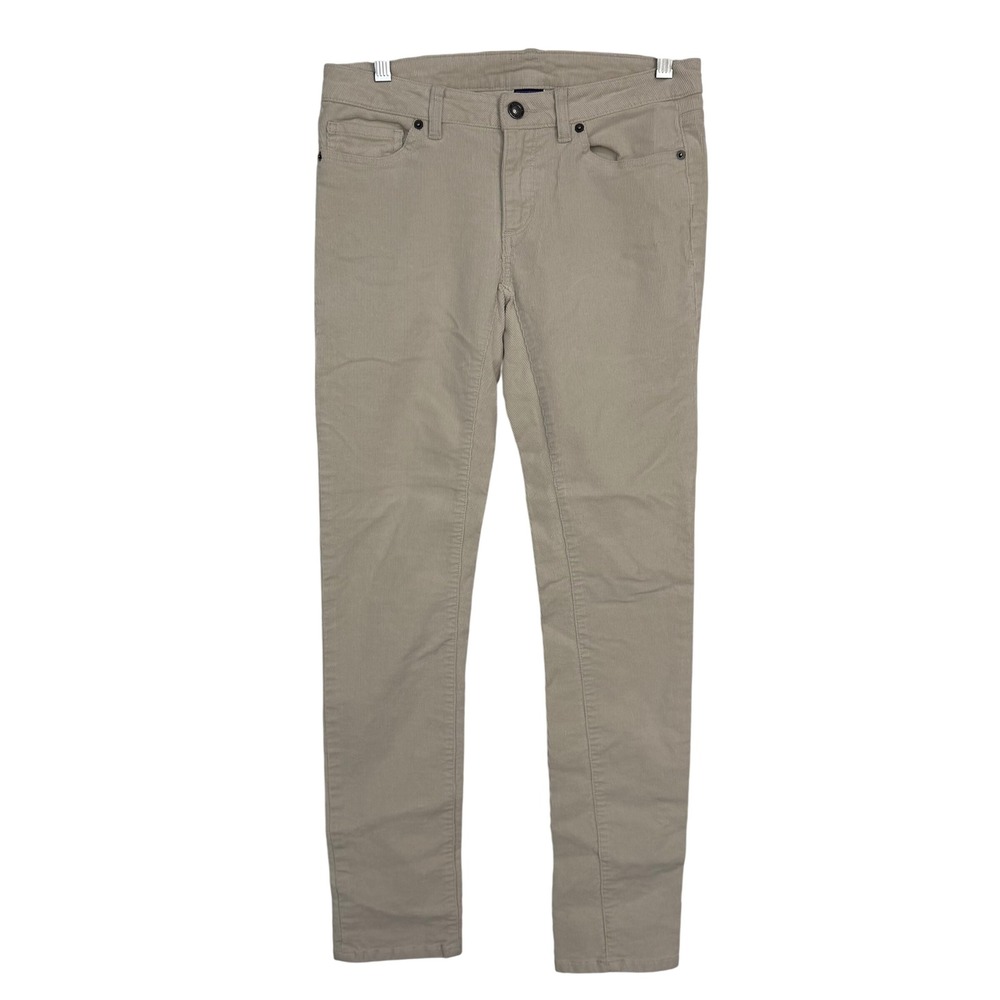 Patagonia Womens Corduroy Slim‎ Pants Tan Beige 5-Pocket Outdoor Casual Size 30